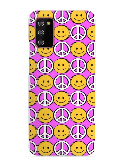 Smiley Face Peace Snap Case for Samsung Galaxy M02S Zapvi