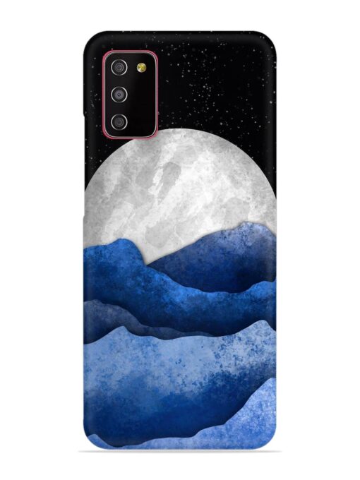 Full Moon Mountain Vector Snap Case for Samsung Galaxy M02S Zapvi