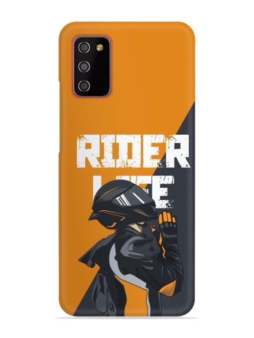 Rider Life Snap Case for Samsung Galaxy M02S Zapvi