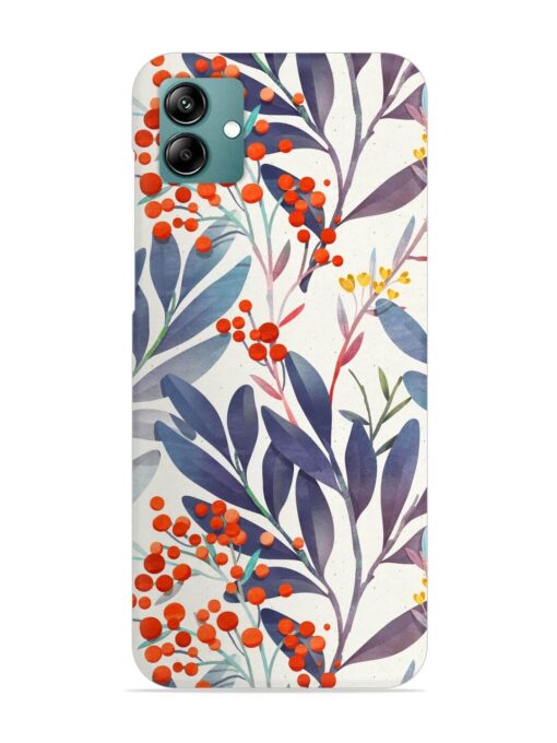 Seamless Floral Pattern Snap Case for Samsung Galaxy M04 Zapvi