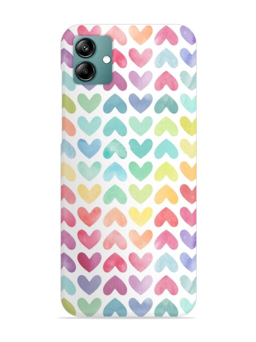 Seamless Colorful Watercolor Snap Case for Samsung Galaxy M04 Zapvi