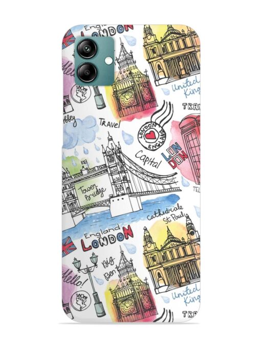 Vector London Landmark Snap Case for Samsung Galaxy M04 Zapvi