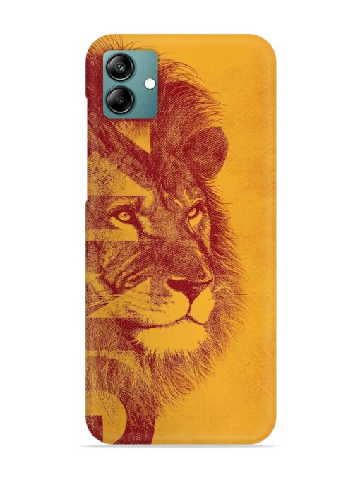 Gold Lion Crown Art Snap Case for Samsung Galaxy M04 Zapvi