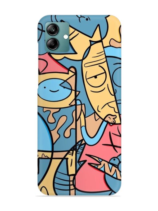 Silly Face Doodle Snap Case for Samsung Galaxy M04