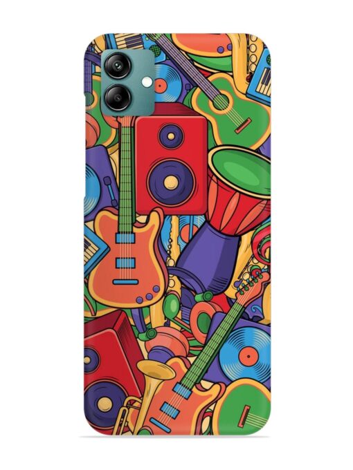 Colorful Music Art Snap Case for Samsung Galaxy M04 Zapvi