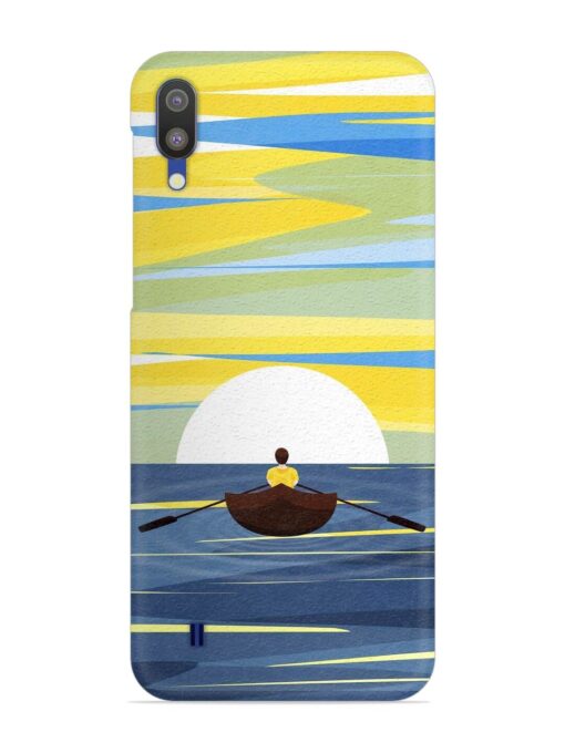 Rowing Person Ferry Paddle Snap Case for Samsung Galaxy M10