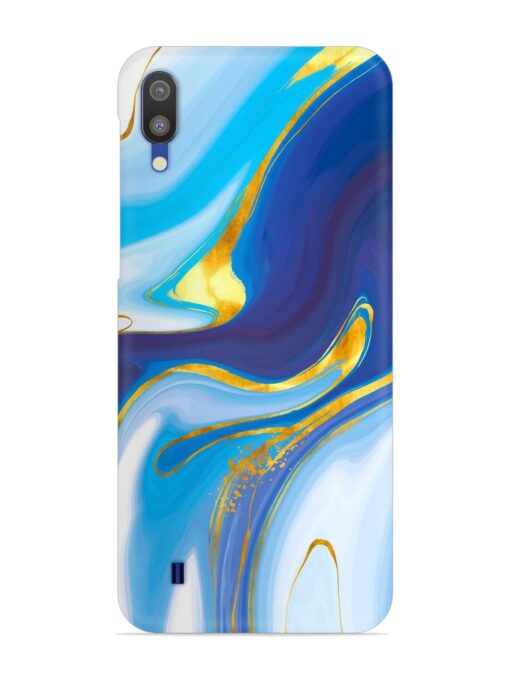 Watercolor Background With Golden Foil Snap Case for Samsung Galaxy M10