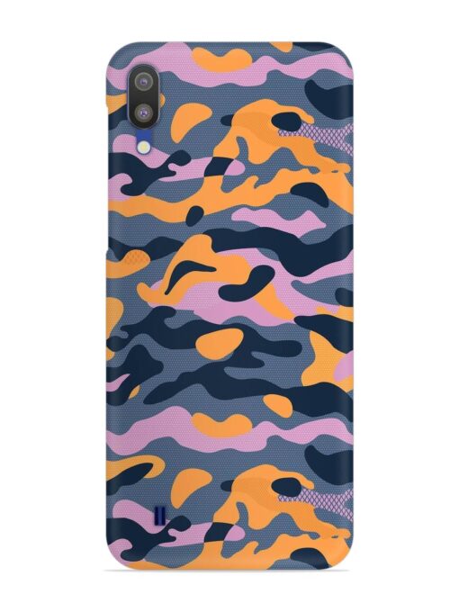 Camouflage Army Military English Orange Art Snap Case for Samsung Galaxy M10