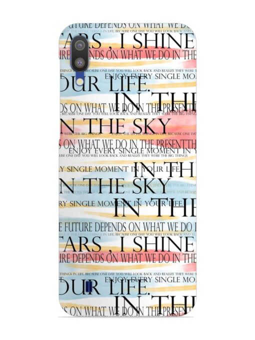 Seamless Slogans Pattern Snap Case for Samsung Galaxy M10