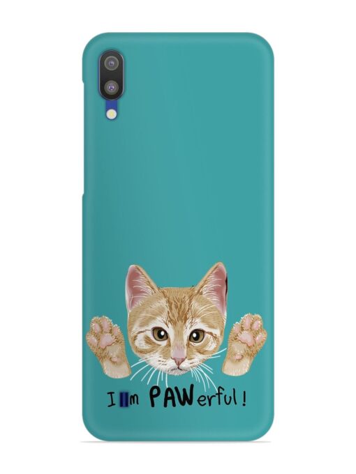 Typography Slogan Cat Snap Case for Samsung Galaxy M10