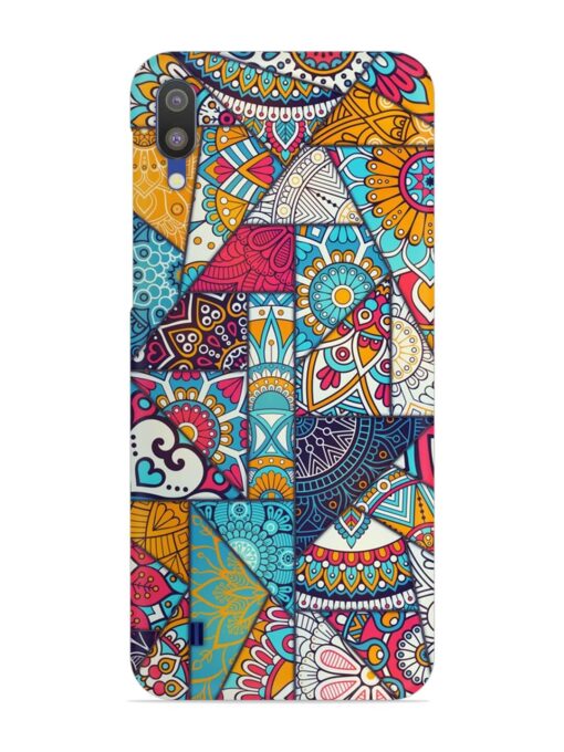 Patchwork Pattern Vintage Snap Case for Samsung Galaxy M10