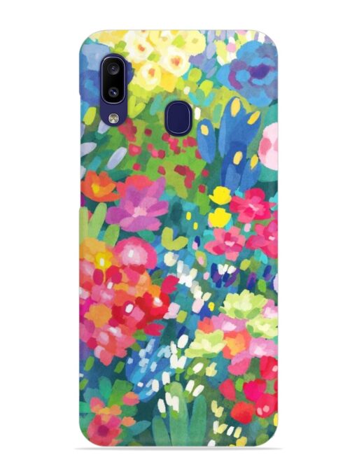 Watercolor Flower Art Snap Case for Samsung Galaxy M10S Zapvi