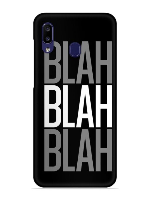 Blah Blah Blah Wallpaper Snap Case for Samsung Galaxy M10S