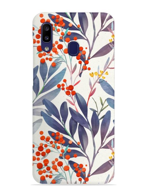 Seamless Floral Pattern Snap Case for Samsung Galaxy M10S