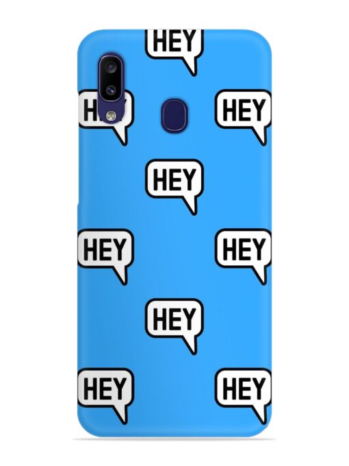 Hey Text Message Snap Case for Samsung Galaxy M10S Zapvi