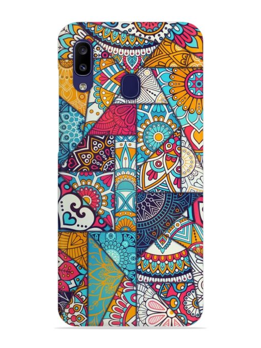 Patchwork Pattern Vintage Snap Case for Samsung Galaxy M10S