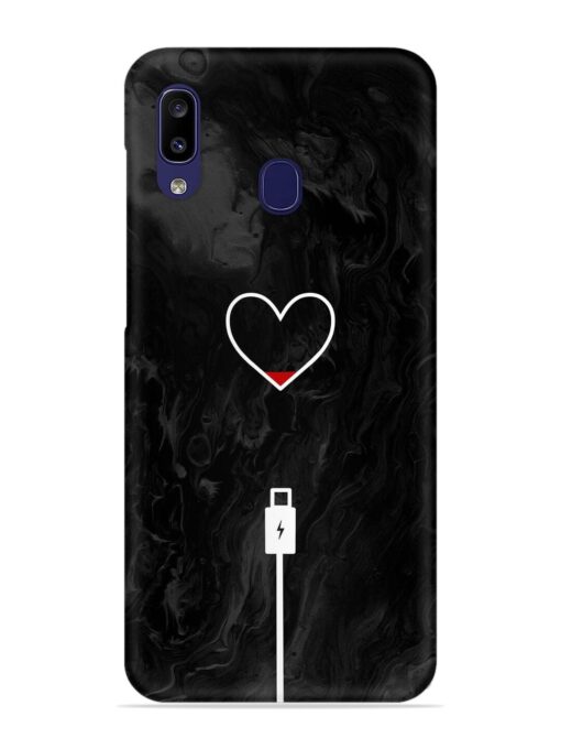 Heart Charging Vector Snap Case for Samsung Galaxy M10S