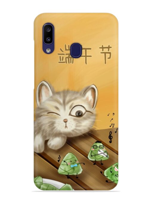 Cat Scorpion Dancing Snap Case for Samsung Galaxy M10S