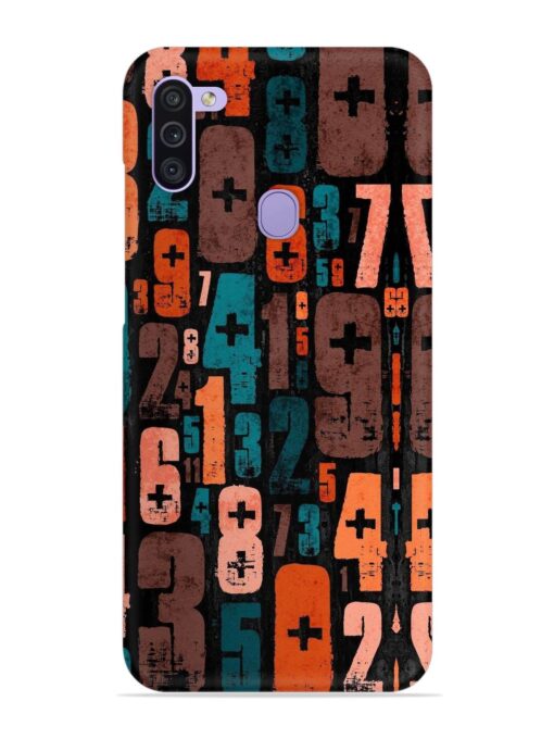 0 To 9 Art Snap Case for Samsung Galaxy M11 Zapvi