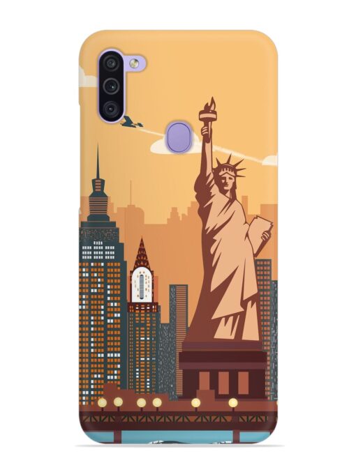 New York Statue Of Liberty Architectural Scenery Snap Case for Samsung Galaxy M11