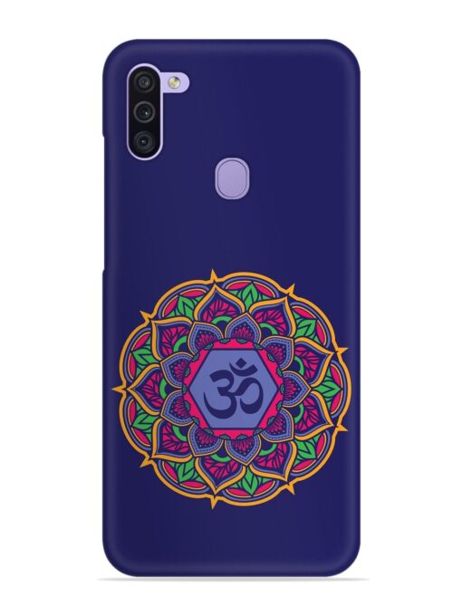 Om Mandala Art Blue Snap Case for Samsung Galaxy M11