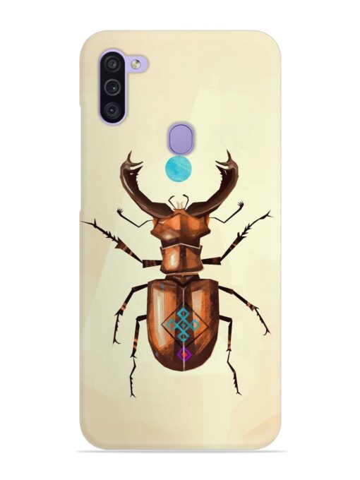 Stag Beetle Vector Snap Case for Samsung Galaxy M11 Zapvi