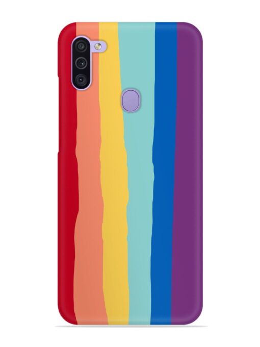 Rainbow Genuine Liquid Snap Case for Samsung Galaxy M11