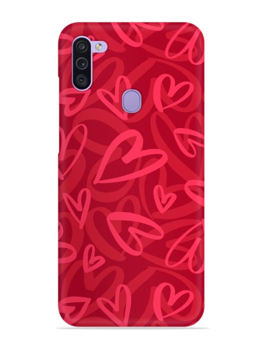 Seamless Romantic Pattern Snap Case for Samsung Galaxy M11