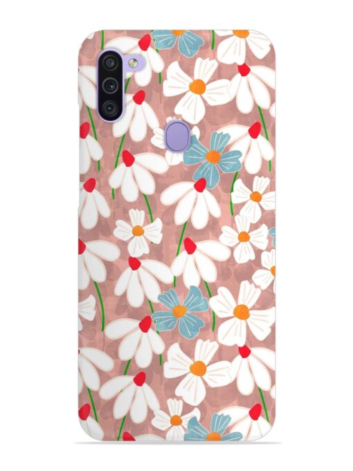 Abstract Petal Flowers Snap Case for Samsung Galaxy M11