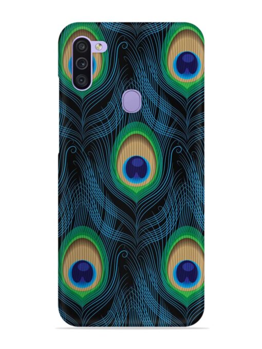 Seamless Pattern Peacock Snap Case for Samsung Galaxy M11