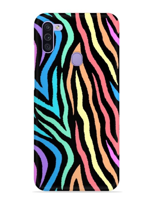 Colorful Abstract Zebra Snap Case for Samsung Galaxy M11