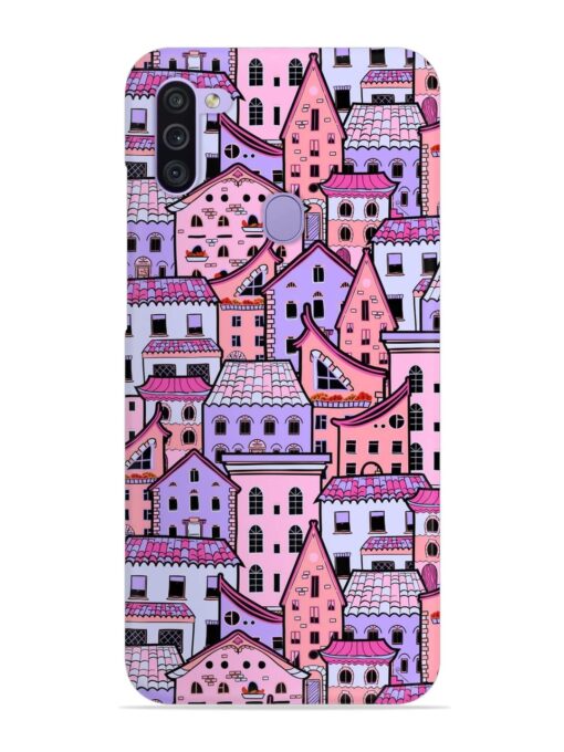 Seamless Pattern Houses Snap Case for Samsung Galaxy M11