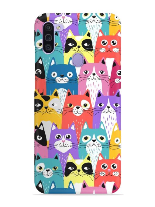 Funny Cartoon Cats Snap Case for Samsung Galaxy M11