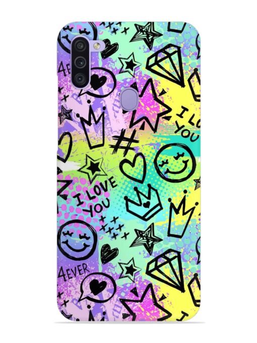 Bright Seamless Pattern Snap Case for Samsung Galaxy M11