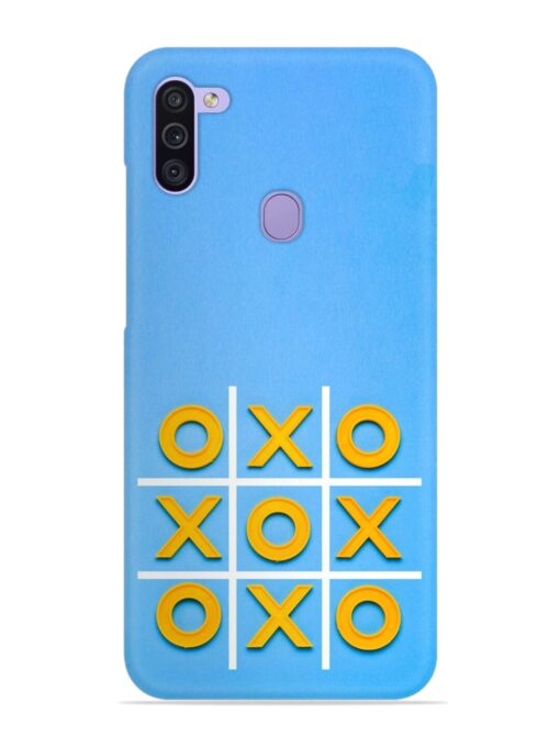 Yellow Plastic Crosses Snap Case for Samsung Galaxy M11