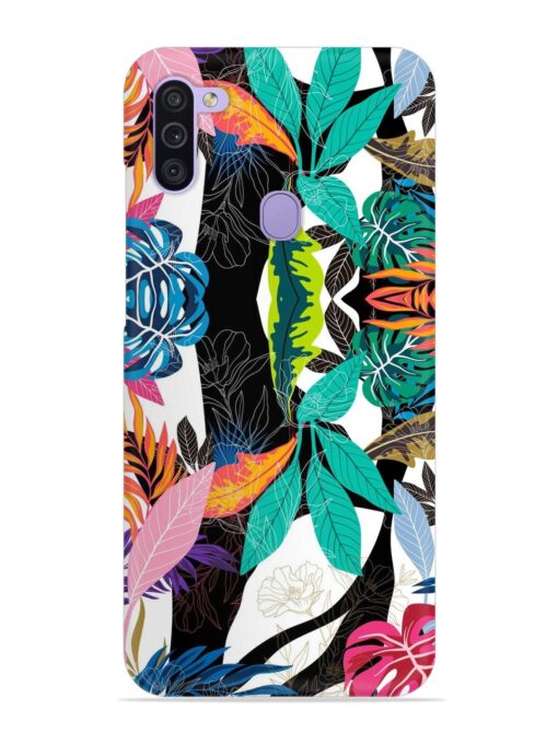 Floral Pattern Bright Snap Case for Samsung Galaxy M11