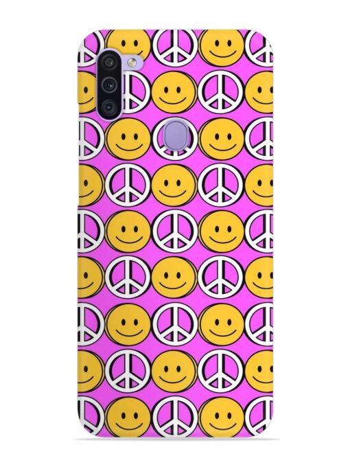 Smiley Face Peace Snap Case for Samsung Galaxy M11