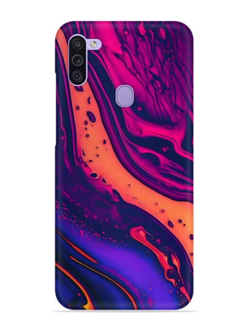 Fluid Blue Pink Art Snap Case for Samsung Galaxy M11