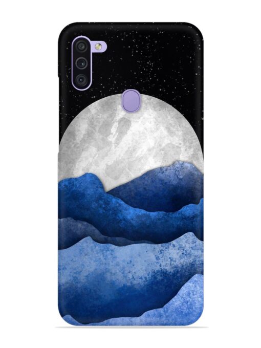 Full Moon Mountain Vector Snap Case for Samsung Galaxy M11