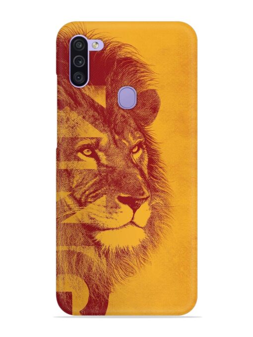 Gold Lion Crown Art Snap Case for Samsung Galaxy M11