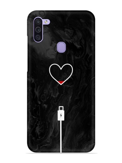 Heart Charging Vector Snap Case for Samsung Galaxy M11