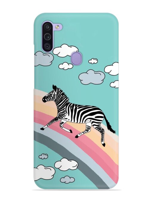 Running Zebra Snap Case for Samsung Galaxy M11