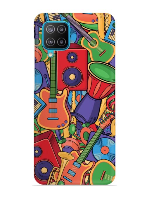 Colorful Music Art Snap Case for Samsung Galaxy M12 Zapvi