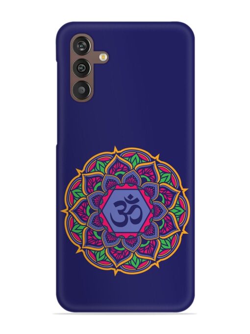 Om Mandala Art Blue Snap Case for Samsung Galaxy M13 (4G)