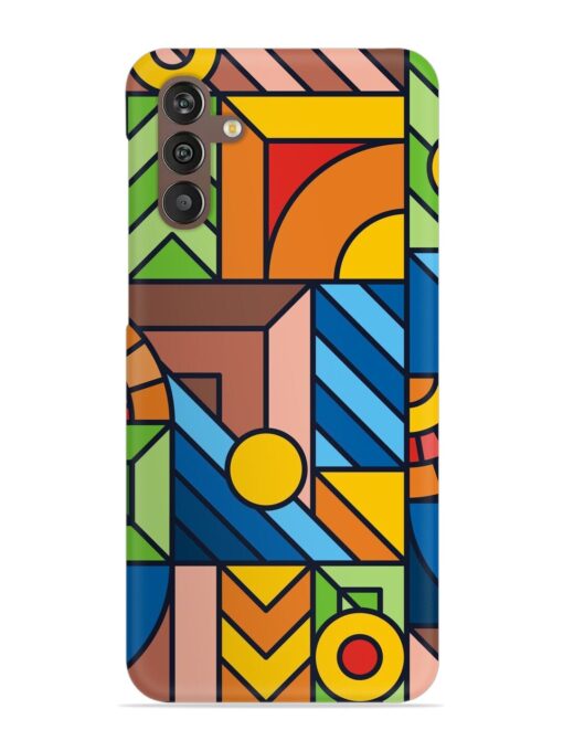 Colorful Geometric Snap Case for Samsung Galaxy M13 (4G) Zapvi