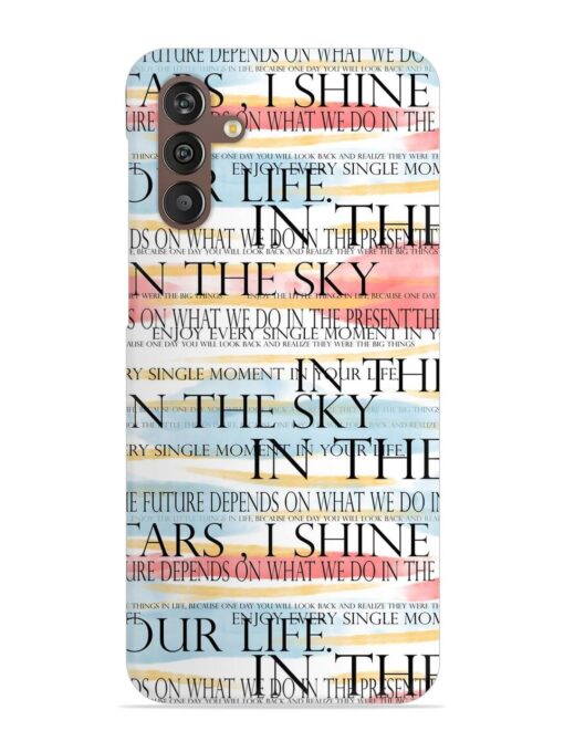 Seamless Slogans Pattern Snap Case for Samsung Galaxy M13 (4G) Zapvi