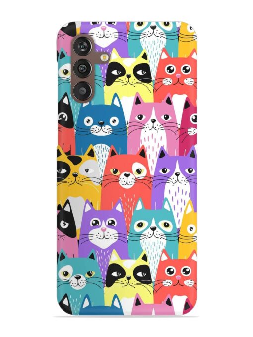 Funny Cartoon Cats Snap Case for Samsung Galaxy M13 (4G)