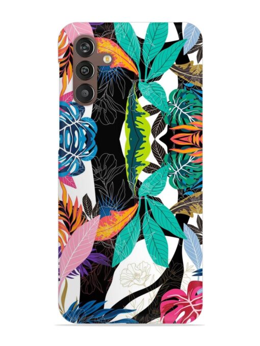 Floral Pattern Bright Snap Case for Samsung Galaxy M13 (4G)