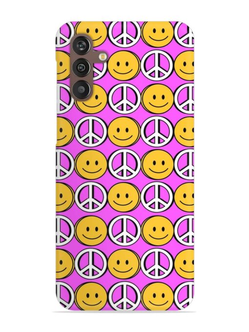 Smiley Face Peace Snap Case for Samsung Galaxy M13 (4G)