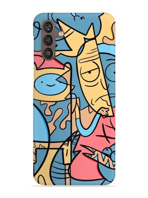 Silly Face Doodle Snap Case for Samsung Galaxy M13 (4G)